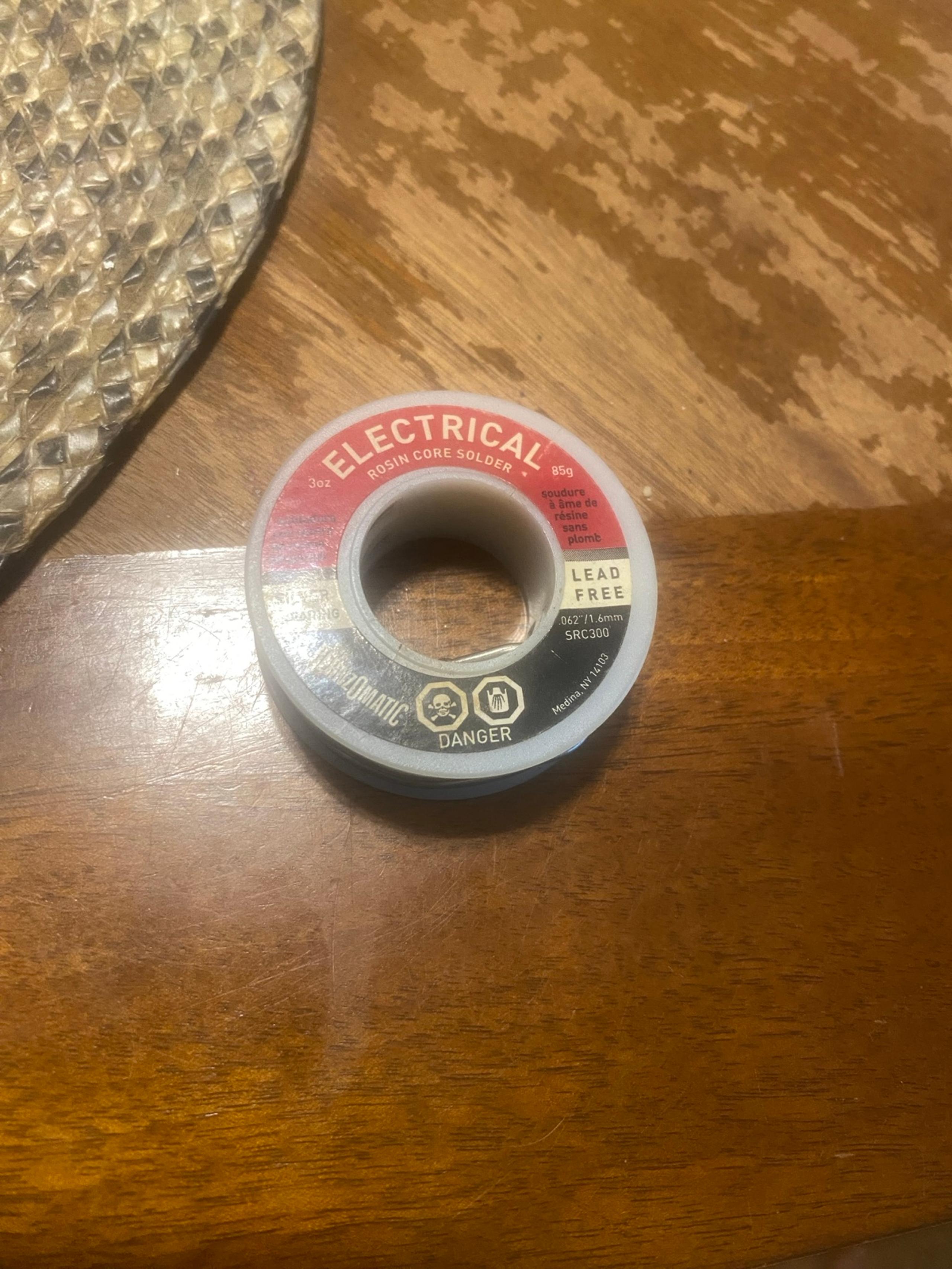 Electrical rosin core solder