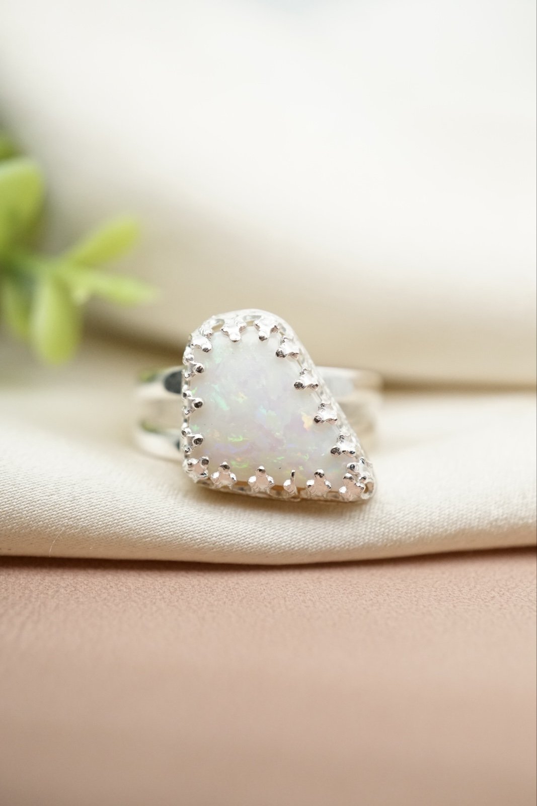 Stunning handmade Australian Opal Ring, J447
