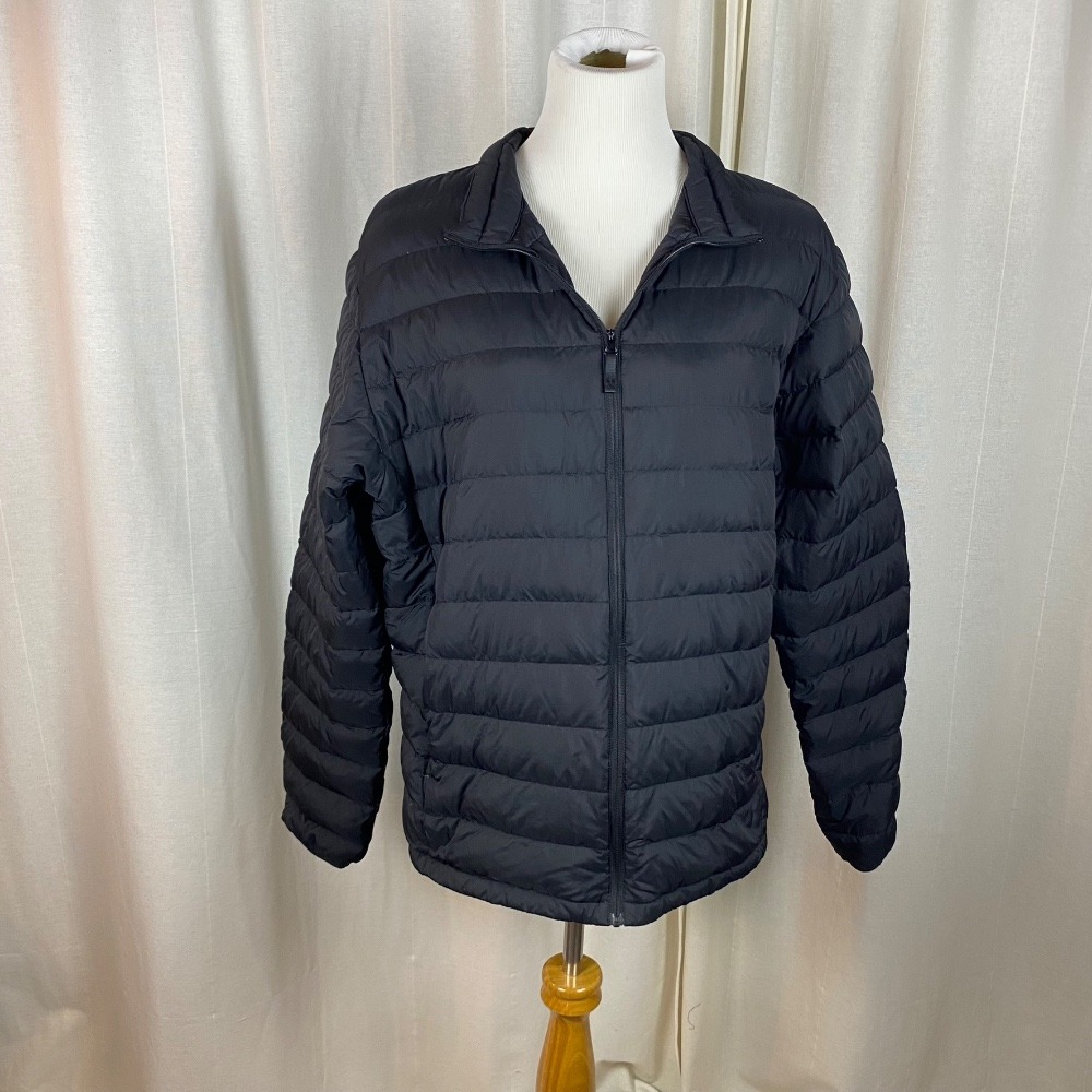 Uniqlo Womens XL Ultra Light Down Puffer Jacket Packable Black