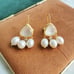 Julie Vos Gold Aquitaine Pearl Drop Earrings