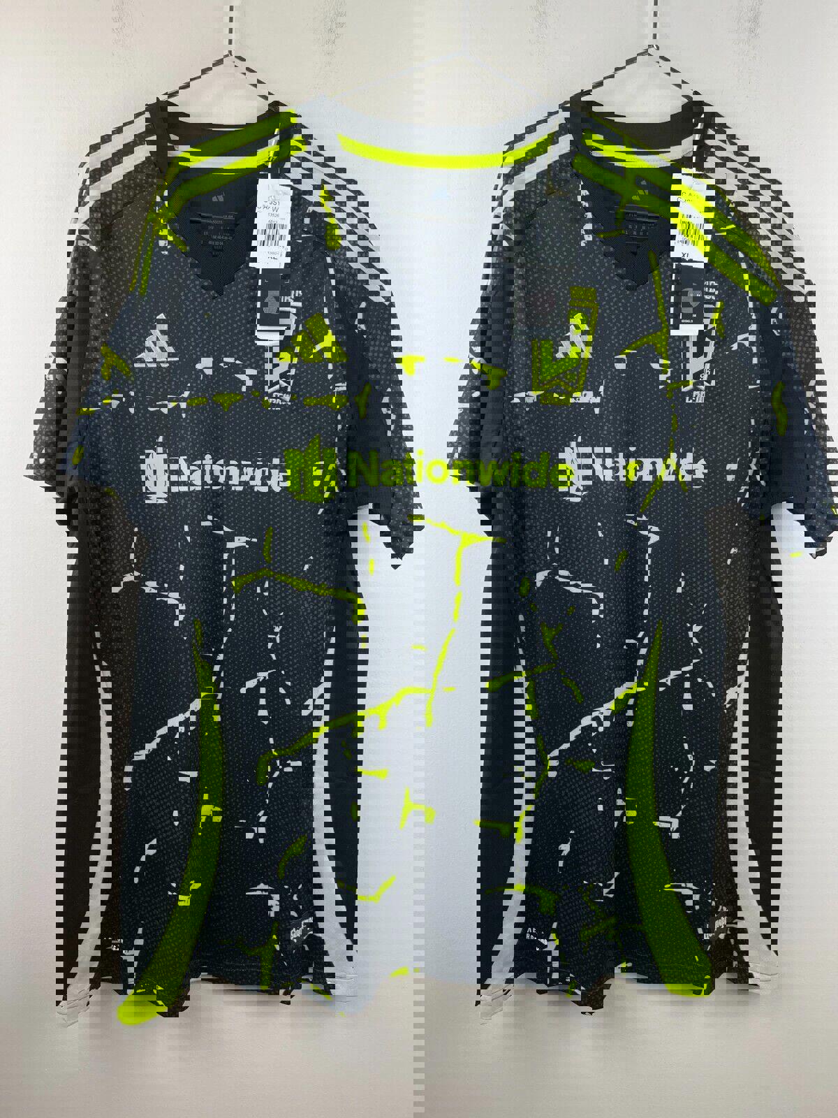 NWT Authentic Columbus Crew Jersey 24/25 Away Kit Womens Size XL Black Adidas