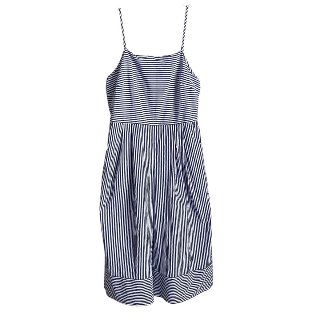 Louche London Leon Stripe Jumpsuit Coastal Nautical Preppy Crop Modcloth Size 8