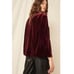 Free People Ever After Velvet Cape Wine (OS)