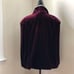 Free People Ever After Velvet Cape Wine (OS)