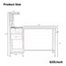 Computer Desk Home Office Desk Writing Table Study Workstation with Shelf
