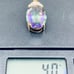 10k Yellow Gold Oval Cut Mystic Blue Topaz & Diamond Solitaire Pendant Charm 7Ct