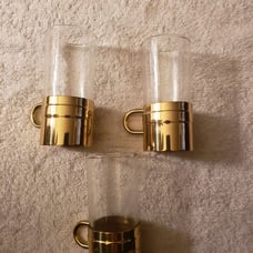 Beucler brass tea coffee cups
