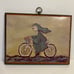 Vintage Flavia Weedn Art Print of Nun On Wood 1970s