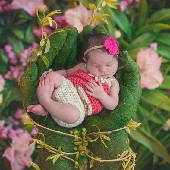 Crochet Baby Moana Costume Outfit Disney Baby Infant Newborn Photography Prop