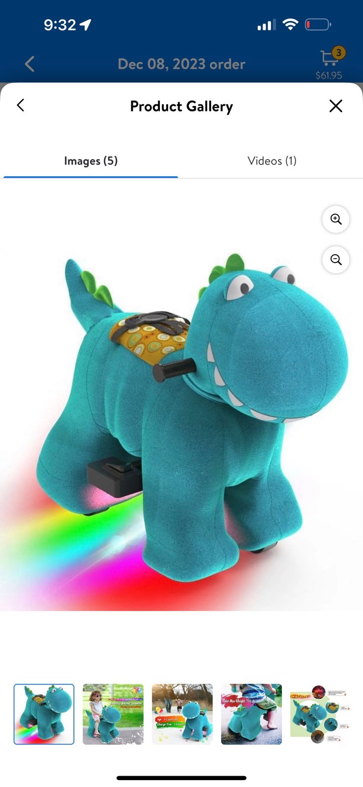 Ride on dinosaurs
