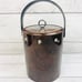 VNT Georges Briard Ice Bucket Tortoise Marbled Vinyl Handle Barware