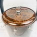 VNT Georges Briard Ice Bucket Tortoise Marbled Vinyl Handle Barware