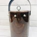 VNT Georges Briard Ice Bucket Tortoise Marbled Vinyl Handle Barware