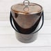 VNT Georges Briard Ice Bucket Tortoise Marbled Vinyl Handle Barware