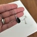 BBJ | 925 Sterling Silver & Onyx Halo Gemstone Pendant Necklace Chain Adjustable