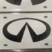 Infiniti white Brand New Front Vanity Metal Plate Frame Holder (2 Pack)
