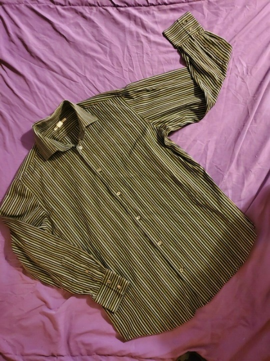 BANANA REPUBLIC LONG SLEEVE BUTTON DOWN DESIGNER SHIRT LARGE 16-16.5 AA175