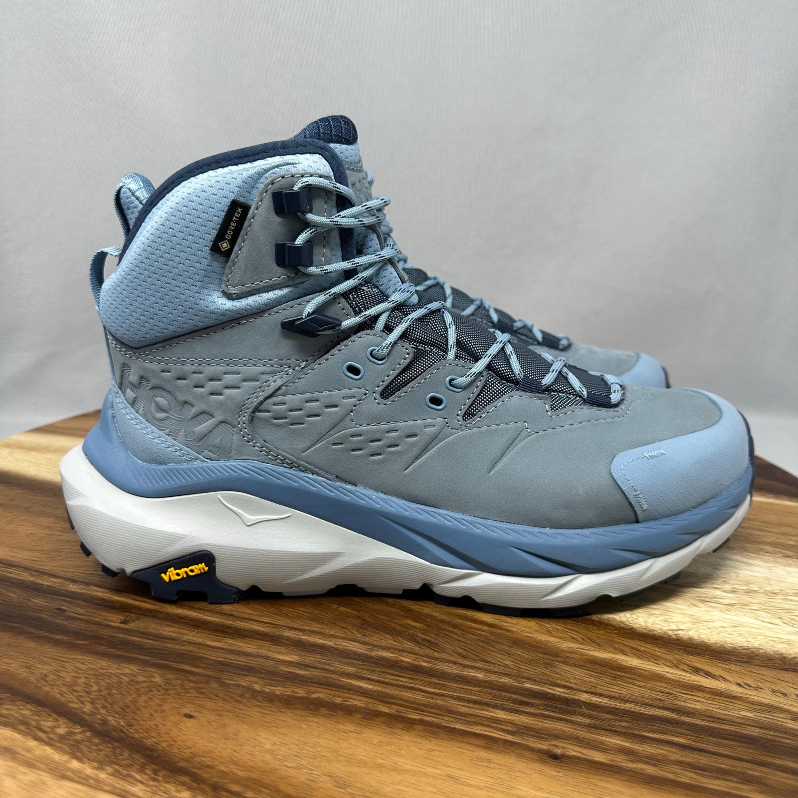 Hoka One One Kaha 2 GTX Hiking Shoes Women's 8.5 B Coastal Blue Shade Boots