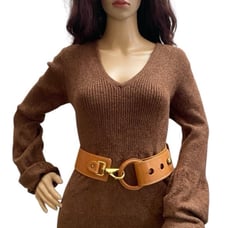 Genuine Italian leather women’s belt(L)