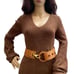 Genuine Italian leather women’s belt(L)