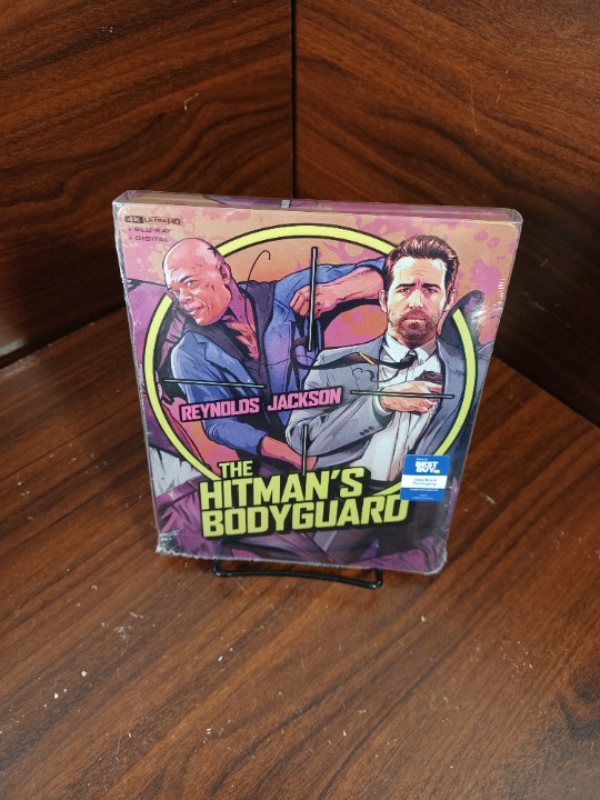 Hitman's Bodyguard Steelbook (4K+Blu-ray-No Digital) Discs Unused-Free Box S&H