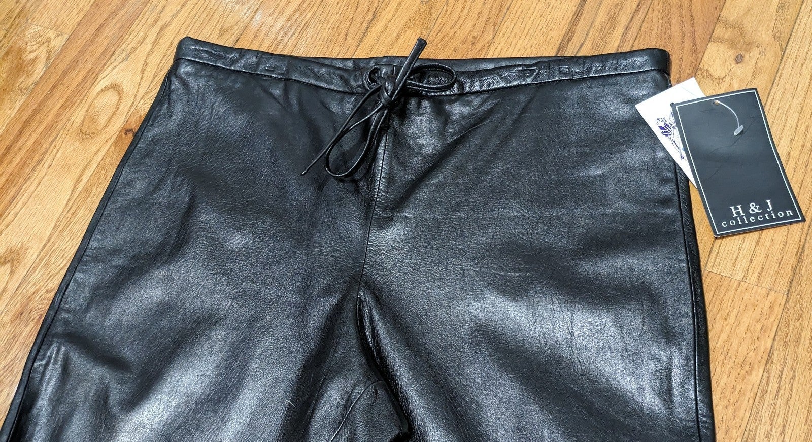 Genuine Size 6 Leather Pants Black