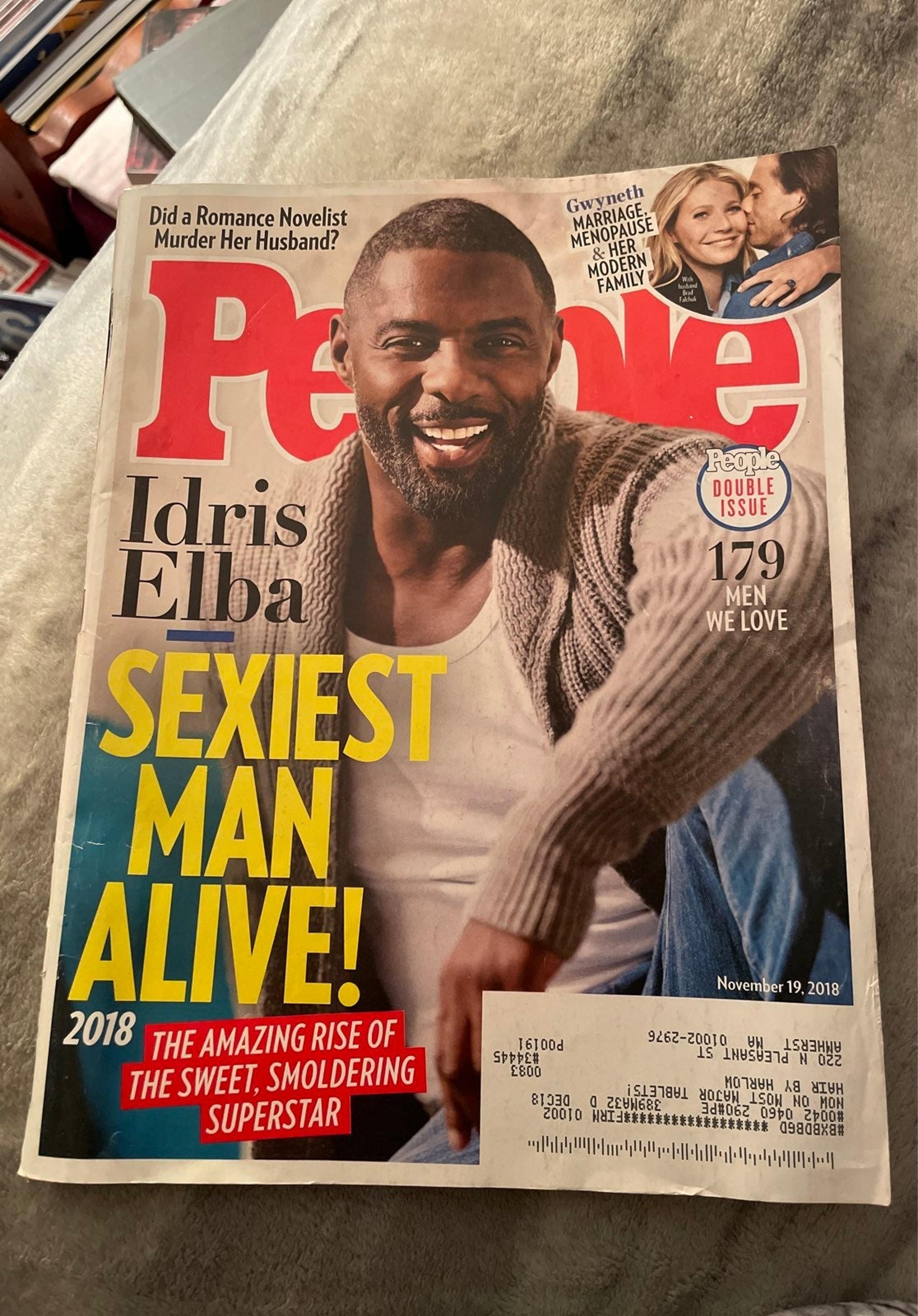 Idris Elba People Sexiest Man Alive 2018 magazine