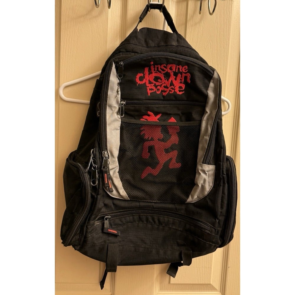 Vintage Insane Clown Posse ICP Backpack Black Red Official