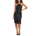 NWT Vince Camuto Women's Sequin Halter-Neck Sheath Dress Black size 12