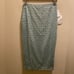 Mestiza New York Blue Sequin Floral Beaded Midi Skirt Size 6 New With Tag RARE
