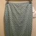 Mestiza New York Blue Sequin Floral Beaded Midi Skirt Size 6 New With Tag RARE