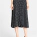 Theory Zeyn Pleated Dotted Chiffon Skirt Size Large