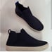 Rothy's slip on knit blue Chelsea boot sz 7.5