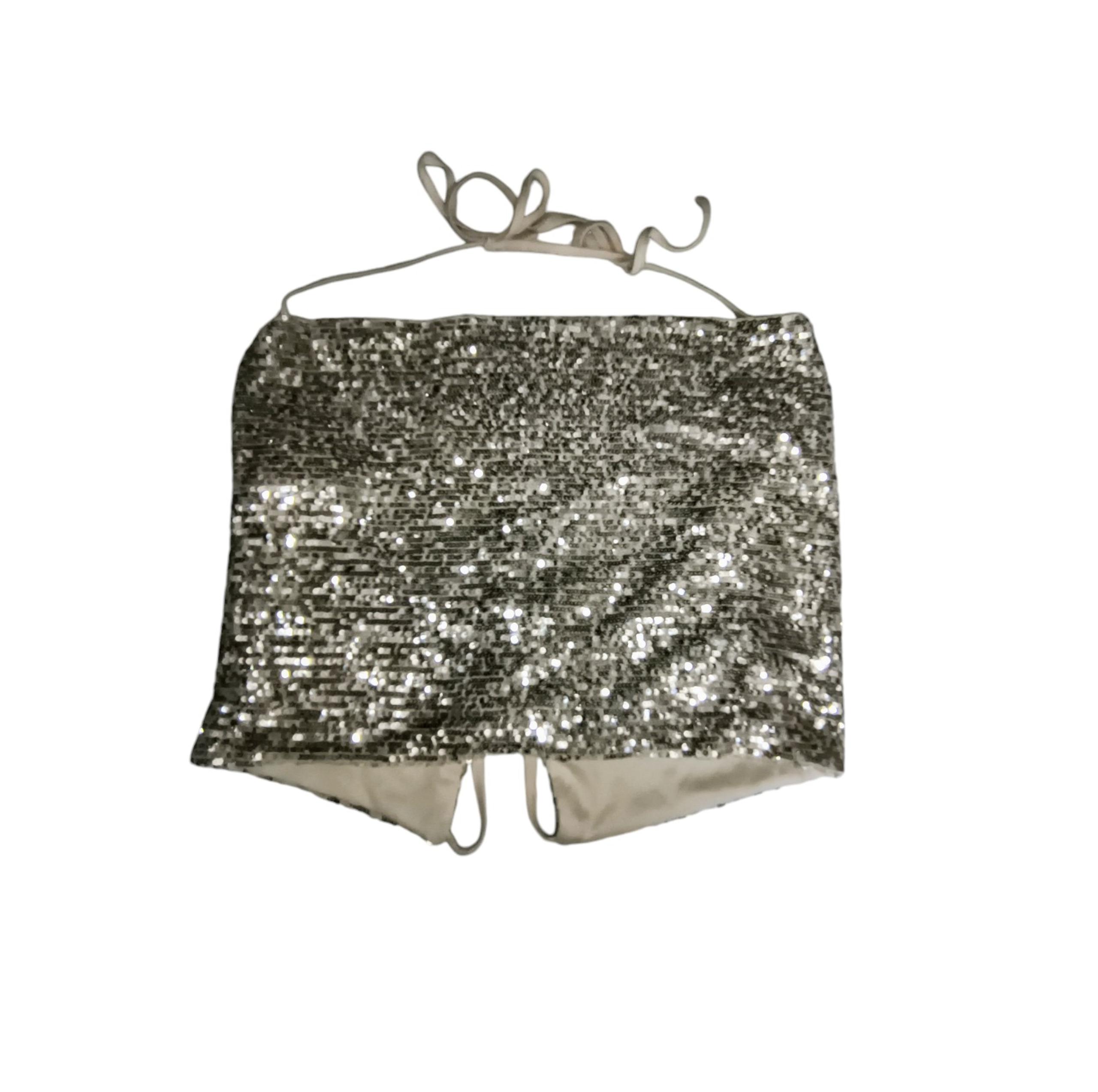 Wild Fable Women's Sexy Festive Dressy Sequin Cropped Top, S, NWT