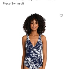 Women's Multi Strap Cross Back One Piece Swimsuit Size 4 Indigo at the Playa