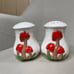 Vintage Mushroom Salt and Pepper shaker Set MCM Home Decor Retro Large