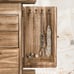 Jewelry Box for Women, Rustic Wooden Jewelry Boxes & Organizers with Mirror