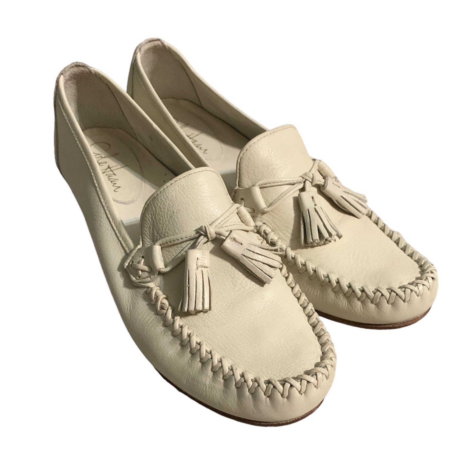 Cole hablan leather tassel loafers mocassine flats