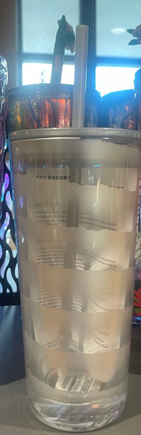 NEW UNRELEASED STARBUCKS HOLIDAY 2023 COLD CUP, metallic silver