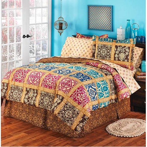 Bologna Jewel Bedding Set in Multi-Color - Full