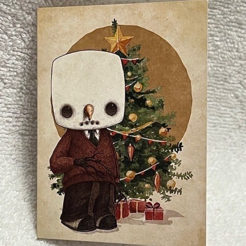 December 2024 Gideons Bakehouse Percy the Snowman Mini Christmas Greeting Card