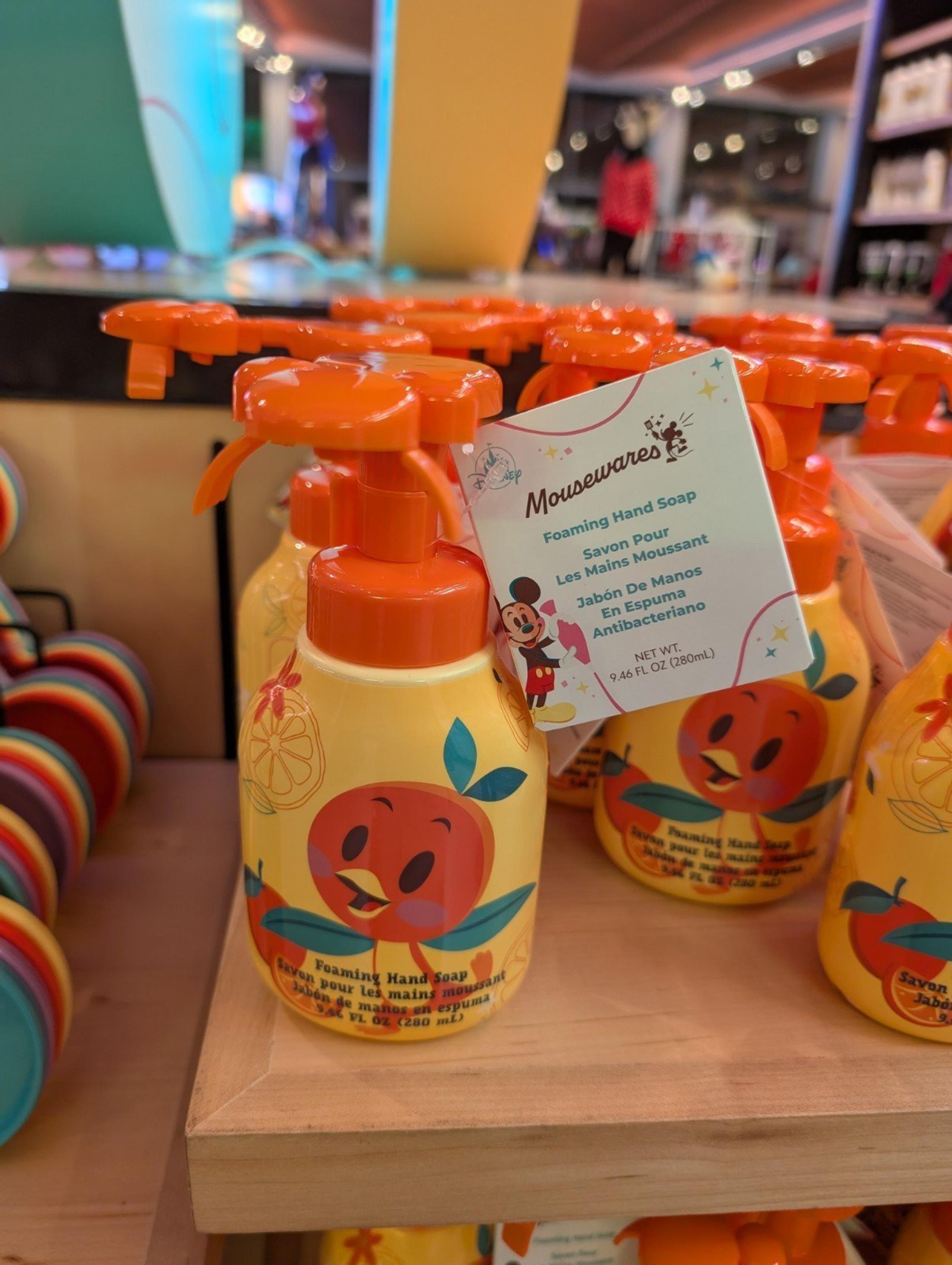 NEW 2025 Disney Parks Mousewares Orange Bird Mickey Shaped Foam Soap Dispenser