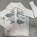 Columbia Fair Isle Chunky Knit Button XL Cardigan ivory wool alpaca Sweater