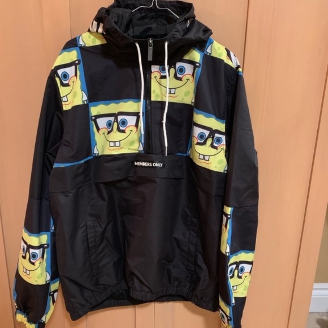 members only spongebob windbreaker