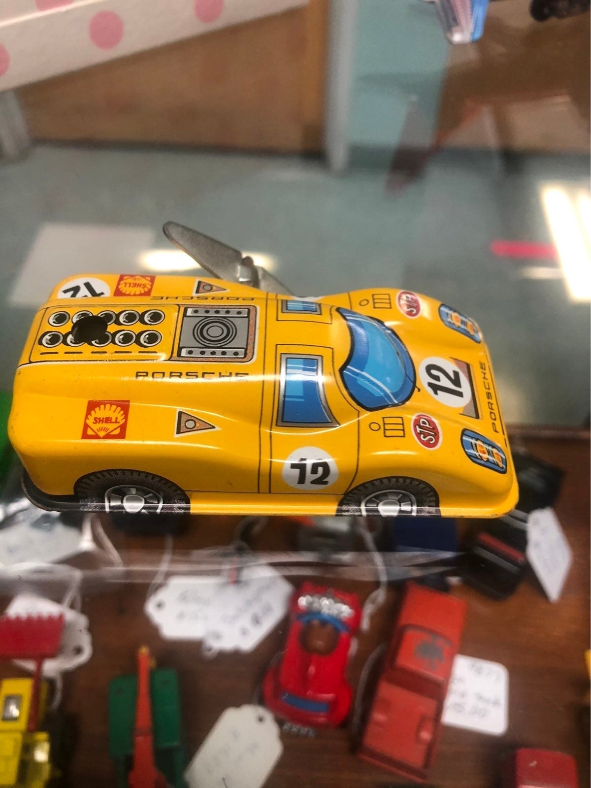 Yone Porscha wind up tin car ... Rare