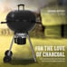 Charcoal BBQ 22-Inch Grill Black Premium Outdoor Patio Backyard Camping