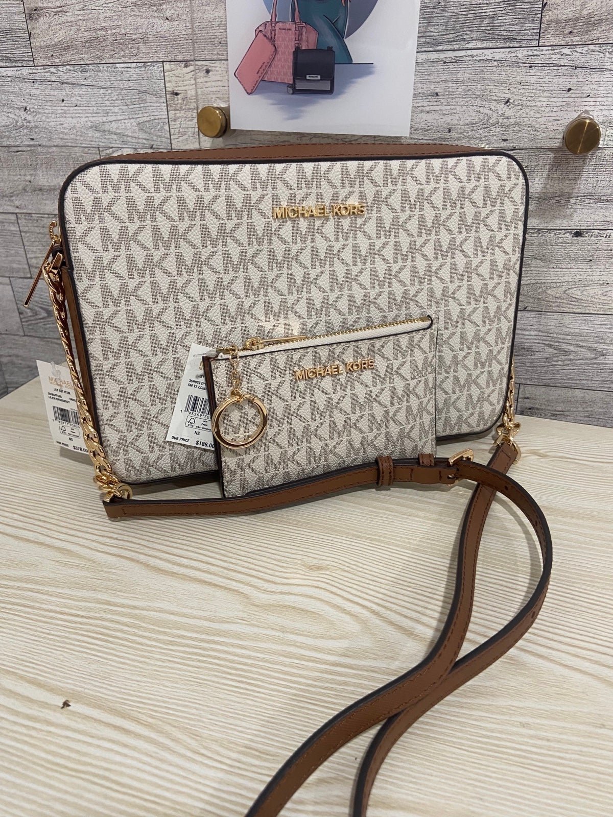 michael kors vanilla crossbody