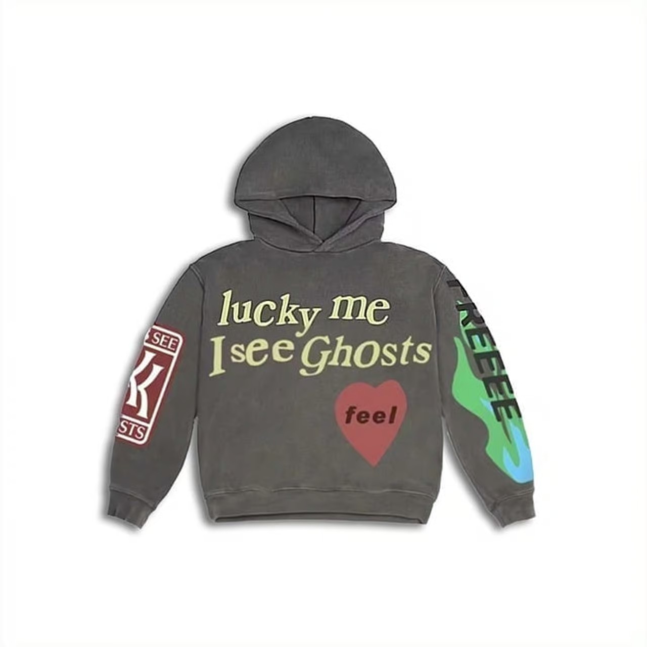 CPFM x Kids See Ghosts 'Lucky Me I See Ghosts' FREEEE Camp Flog Gnaw 2018 Hoodie