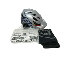 Troy Lee Design A1 MIPS Helmet Classic Silver Navy Small Mountain Biking Cycling