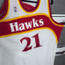 Atlanta Hawks DOMINIQUE WILKINS Jersey (White, #21) Mitchell & Ness Men’s 56 3XL